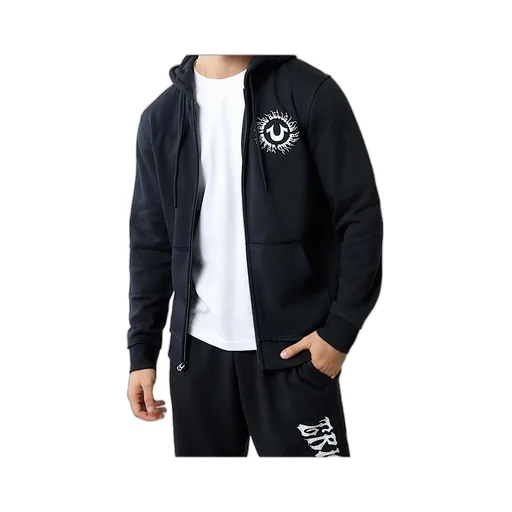 Blazing Logo Applique Zip Hoodie