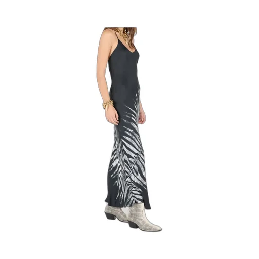 Roberto Cavalli Tigress Print Long Dress