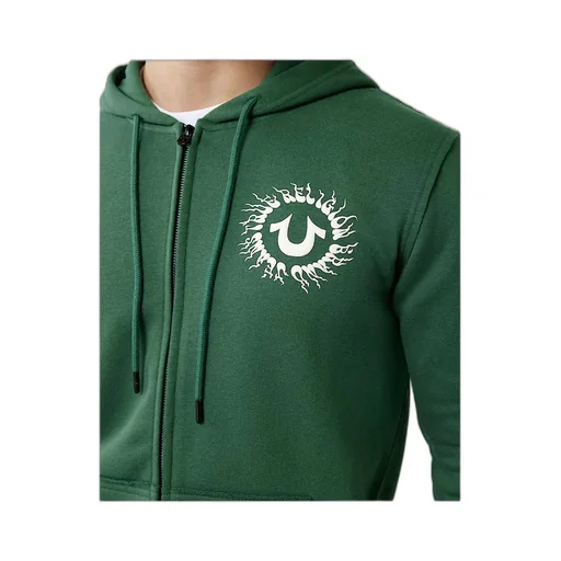Blazing Logo Applique Zip Hoodie