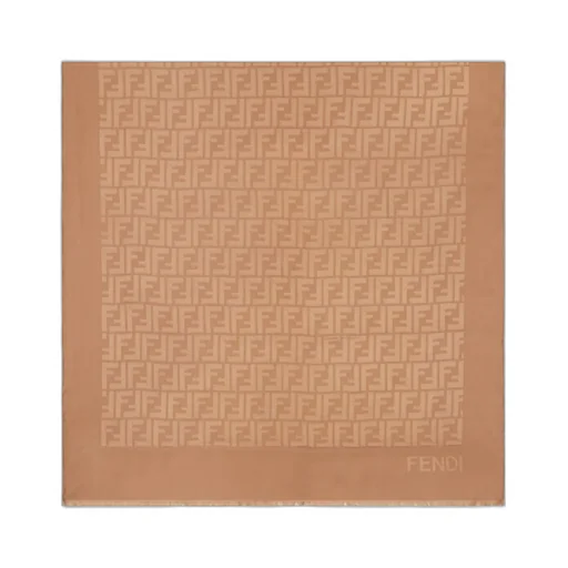 Camel-Coloured Wool And Silk Stole