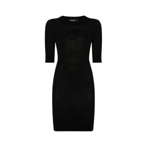 Crystal-Embellished Mini Dress