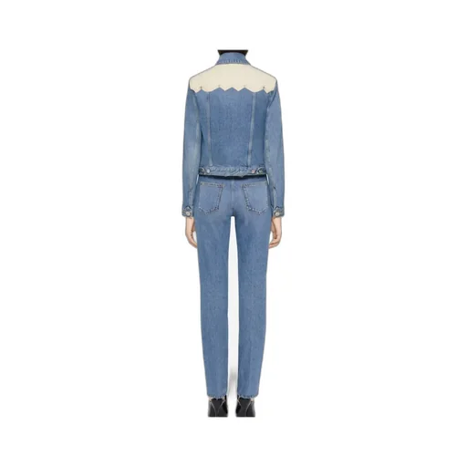 Givenchy Collared Button-Up Denim Jacket
