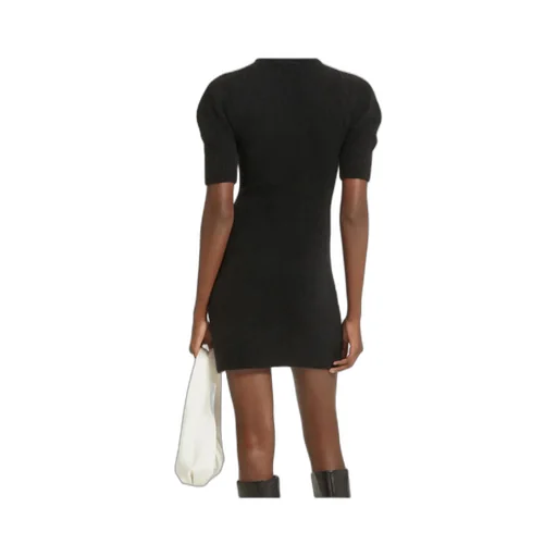 Patou Cut Out Detailed Roll Neck Mini Dress