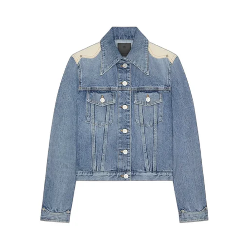 Givenchy Collared Button-Up Denim Jacket