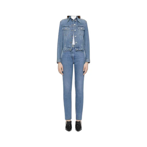 Givenchy Collared Button-Up Denim Jacket