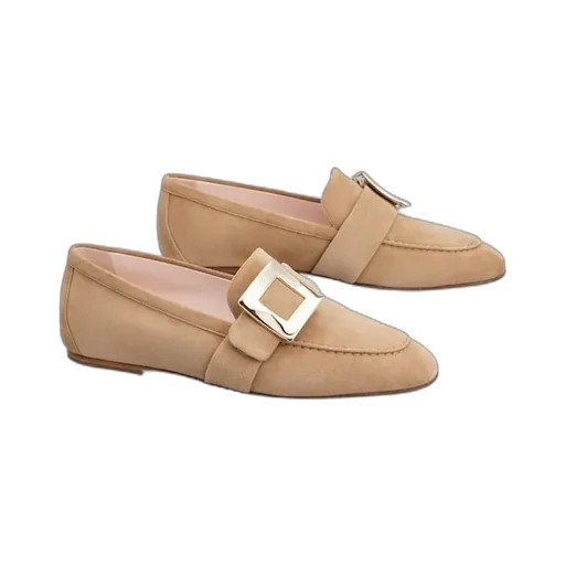 Roger Vivier Logo-Engraved Flat Shoes