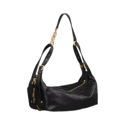 Medium D-Journey Bag In Crinkled Calfskin