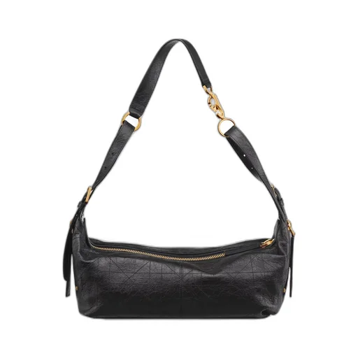 Medium D-Journey Bag In Crinkled Calfskin