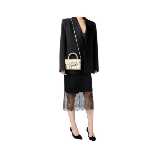 Jewel Efflorescence Mini Bag In Metal