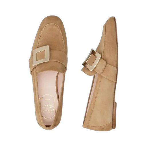 Roger Vivier Logo-Engraved Flat Shoes
