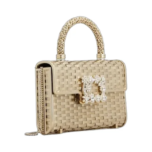 Jewel Efflorescence Mini Bag In Metal