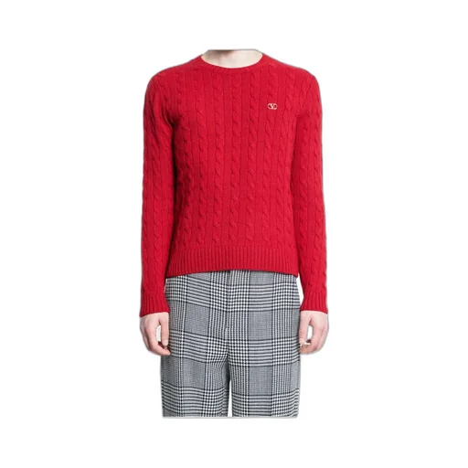 Vlogo Cable-Knit Sweater