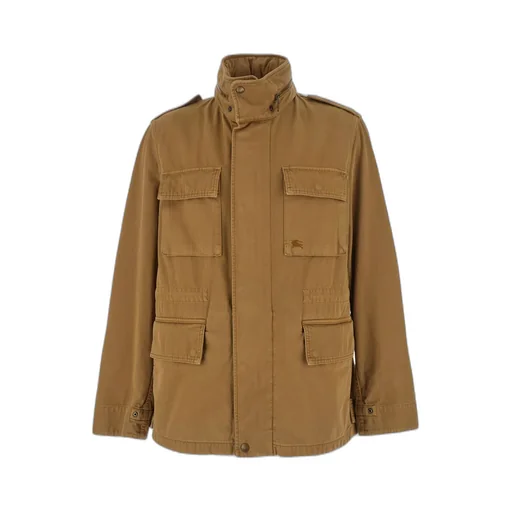 Burberry Logo Embroidered Hooded Jacket