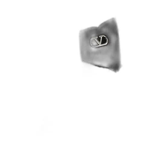 Valentino Vlogo Plaque Bow Hair Clip