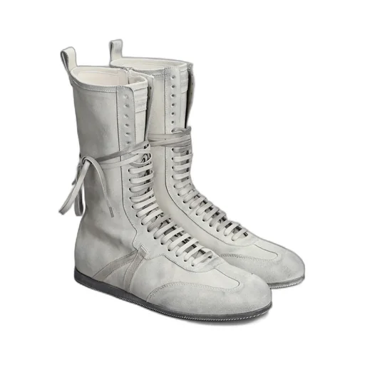 Ann Demeulemeester Logo Embossed Lace-Up Sneakers