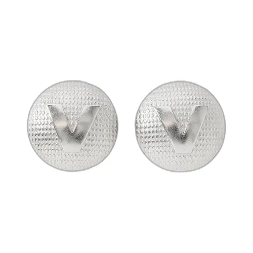 Fancy-V-Button-Clip-Earrings
