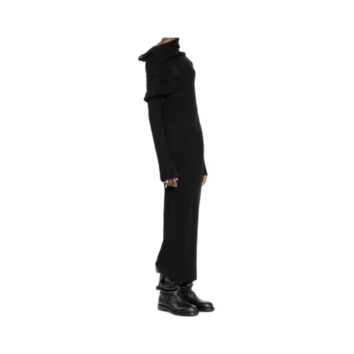 Ann Demeulemeester Barbro Dropped Shoulder Midi Knitted Dress