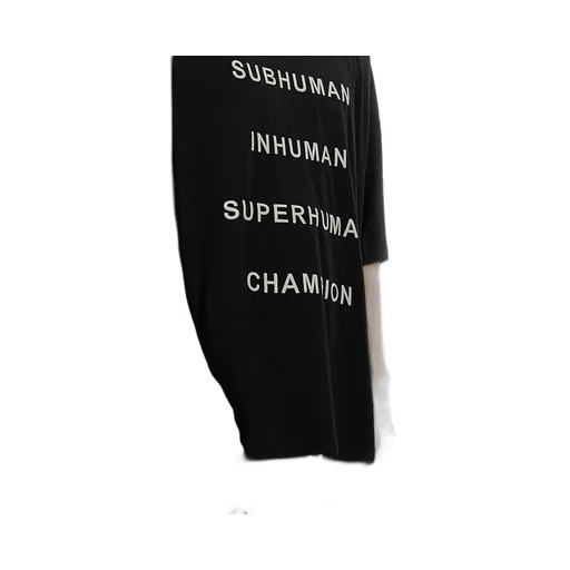 Rick Owens X Champion Text Printed Crewneck T-Shirt