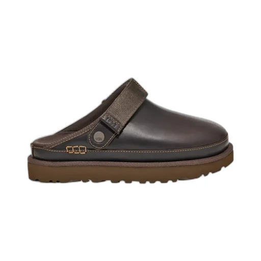 Back-Strap Leather Flat Pumps