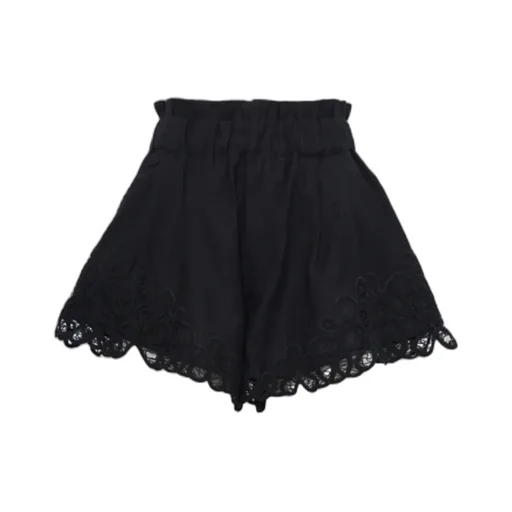 Lace-Trimmed Shorts