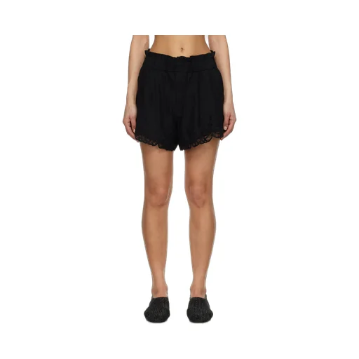 Lace-Trimmed Shorts