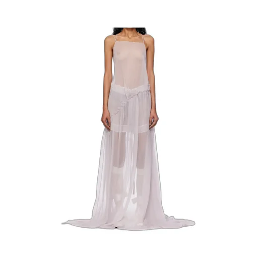 Ann Demeulemeester Neta Ruffle-Detailed Maxi Dress