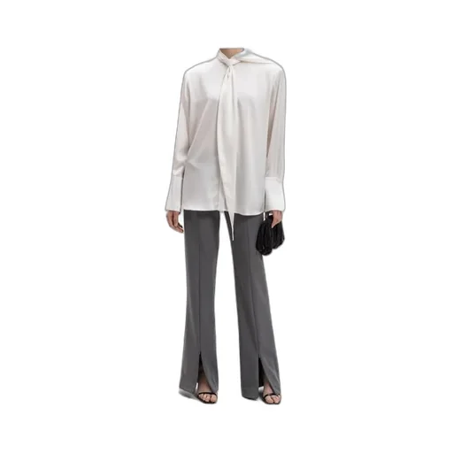 Bow-Detail Satin Shirt