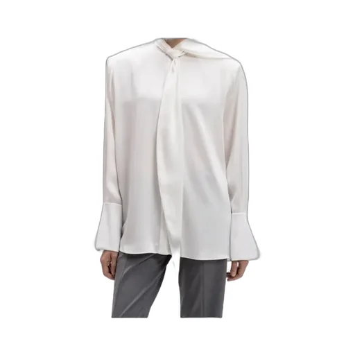 Bow-Detail Satin Shirt