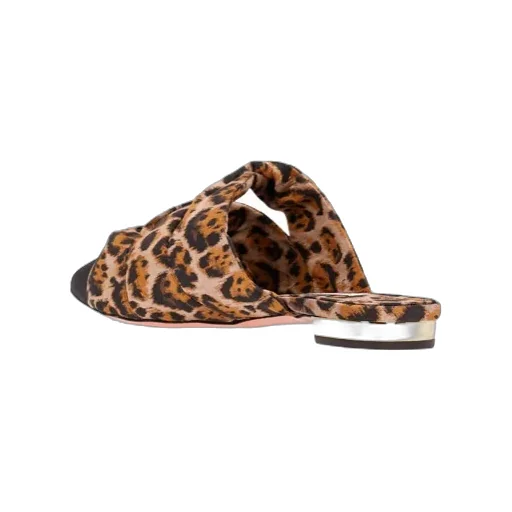 Pointed-Toe Leopard-Print Mules