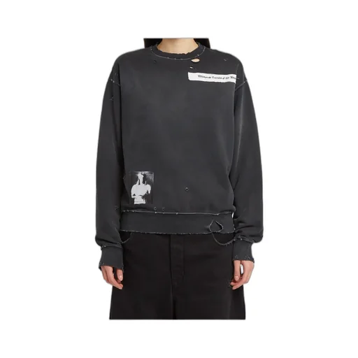 Ann Demeulemeester Distressed Crewneck Sweatshirt