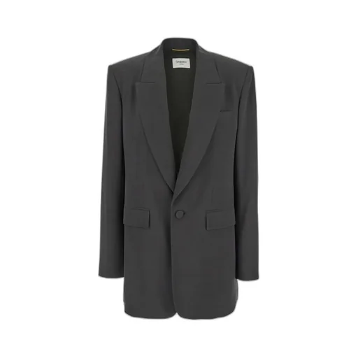 Saint Laurent Single-Breasted Long-Sleeved Blazer