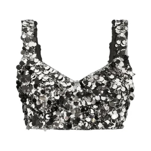 Dolce & Gabbana Sequined Bralette Top