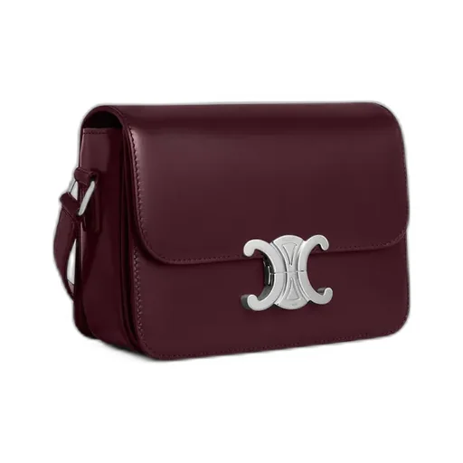 Teen Triomphe Bag In Shiny Calfskin
