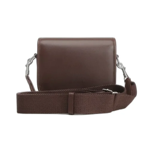 Small Besace Strap Triomphe In Supple Natural Calfskin