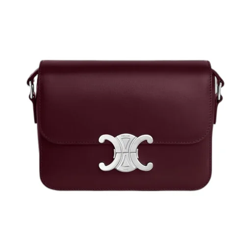 Teen Triomphe Bag In Shiny Calfskin