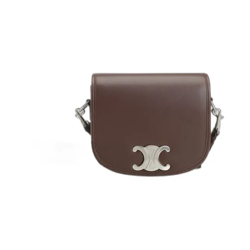 Small Besace Strap Triomphe In Supple Natural Calfskin