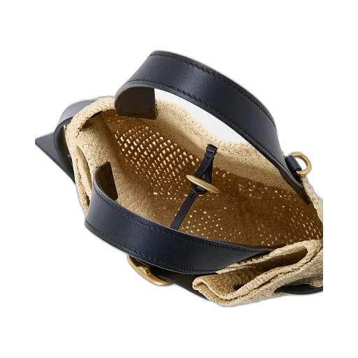 Loewe Buckle Detailed Woven Tote Bag