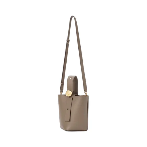 Mini Pebble Bucket In Soft Grained Calfskin