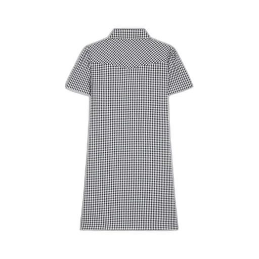Mini Shirt Dress In Vichy Silk