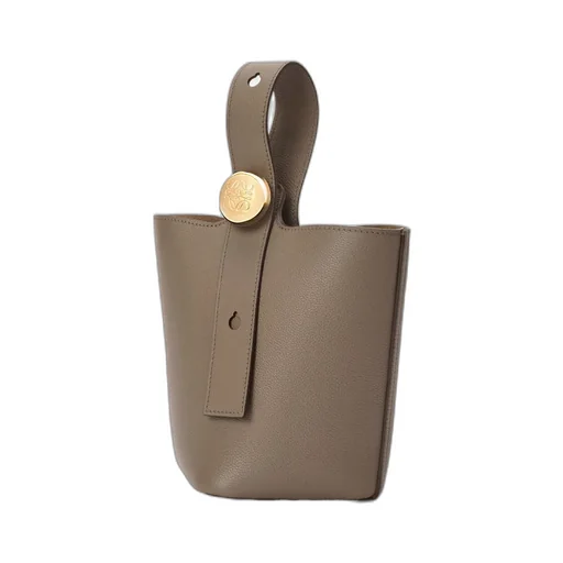 Mini Pebble Bucket In Soft Grained Calfskin