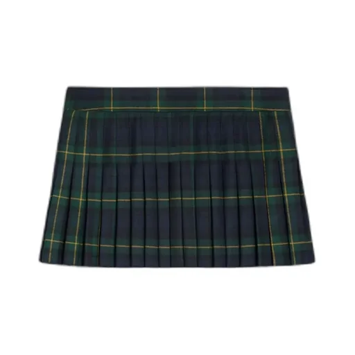 Kilt Mini Skirt In Tartan Wool