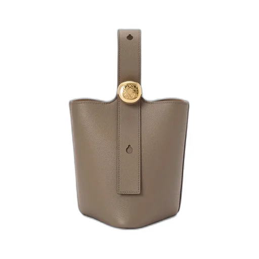 Mini Pebble Bucket In Soft Grained Calfskin