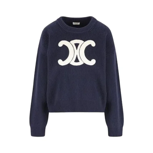 Crew Neck Sweater In Ribbed Wool