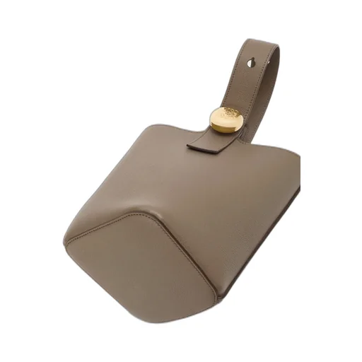 Mini Pebble Bucket In Soft Grained Calfskin