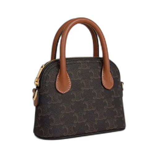 Mini Honorine In Triomphe Canvas And Calfskin