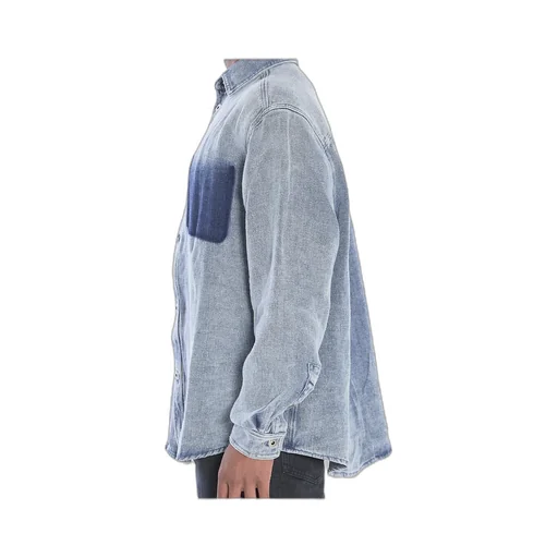 Long-Sleeve Denim Shirt