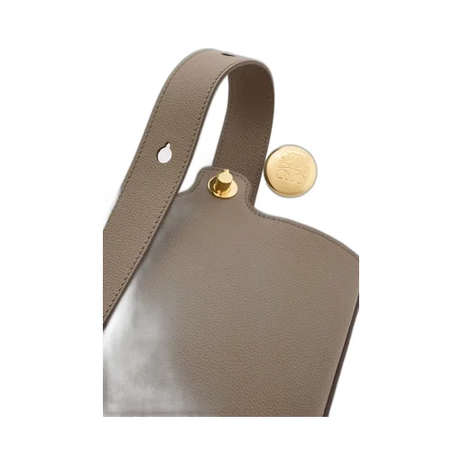 Mini Pebble Bucket In Soft Grained Calfskin