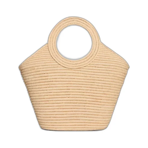 Braided Panier In Raffia