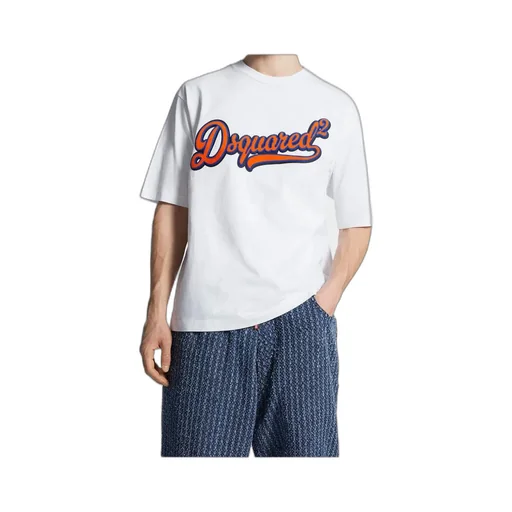 Dsquared2 Logo Patch Crewneck T-Shirt
