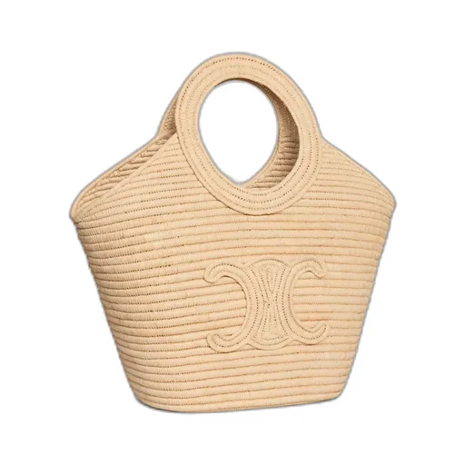 Braided Panier In Raffia